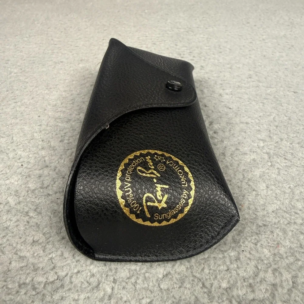 Ray-Ban Black Sunglasses Eyeglasses Case w Cleaning Cloth Genuine Luxottica